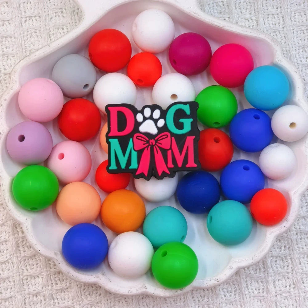 Flatback Dog and Cat Series Silicone Focal Beads for DIY Pens Bracelet Keychains