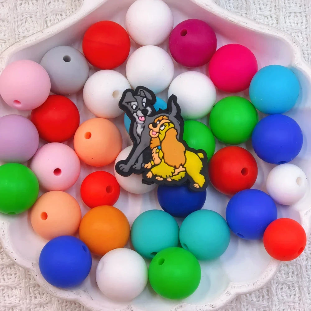 Flatback Dog and Cat Series Silicone Focal Beads for DIY Pens Bracelet Keychains