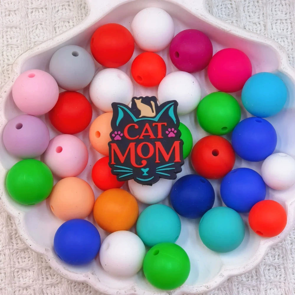 Flatback Dog and Cat Series Silicone Focal Beads for DIY Pens Bracelet Keychains