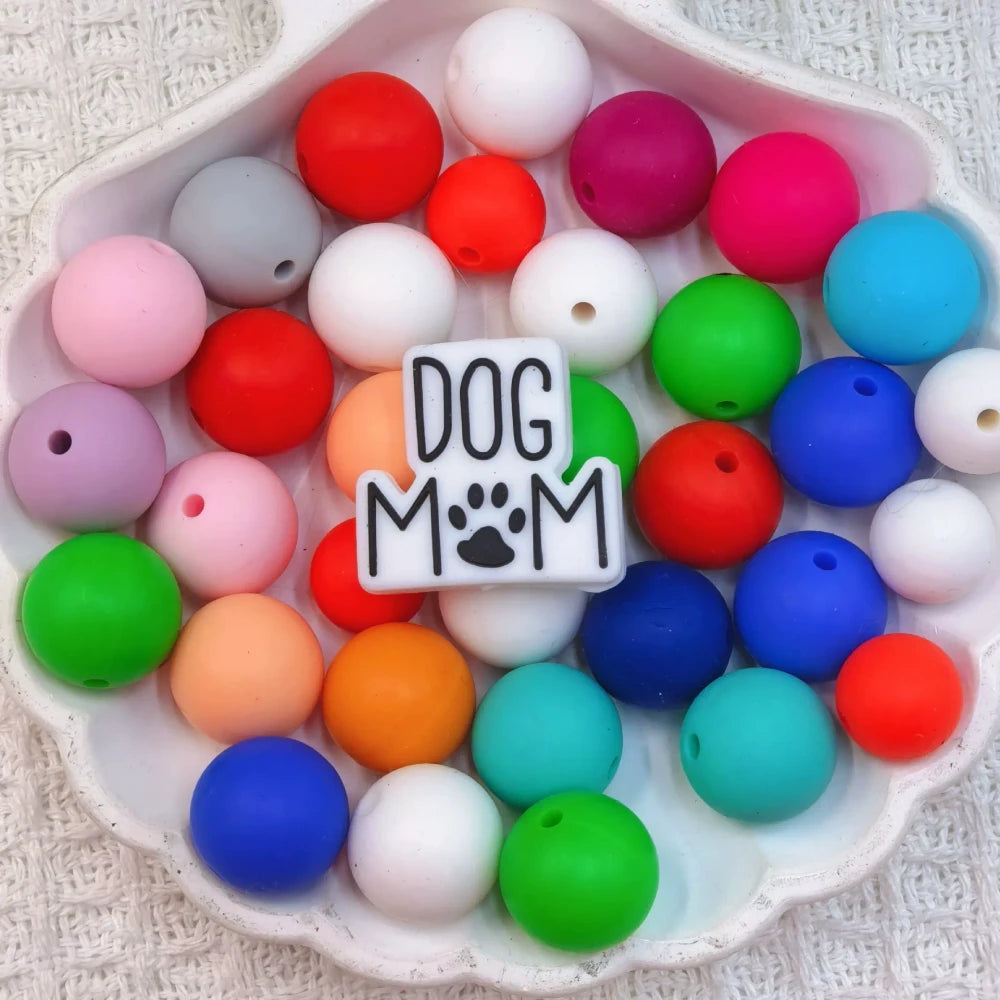 Flatback Dog and Cat Series Silicone Focal Beads for DIY Pens Bracelet Keychains