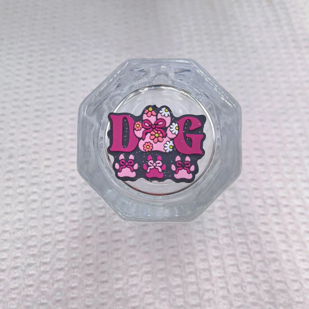 Flatback Dog Paw Silicone Focal Beads for DIY Pens Bracelet Keychains