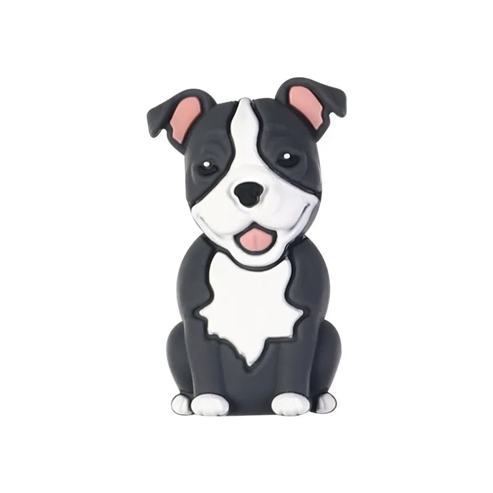 3D Dog Silicone Focal Beads for DIY Pens Bracelet