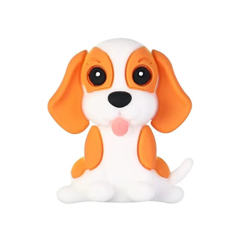 3D Dog Silicone Focal Beads for DIY Pens Bracelet