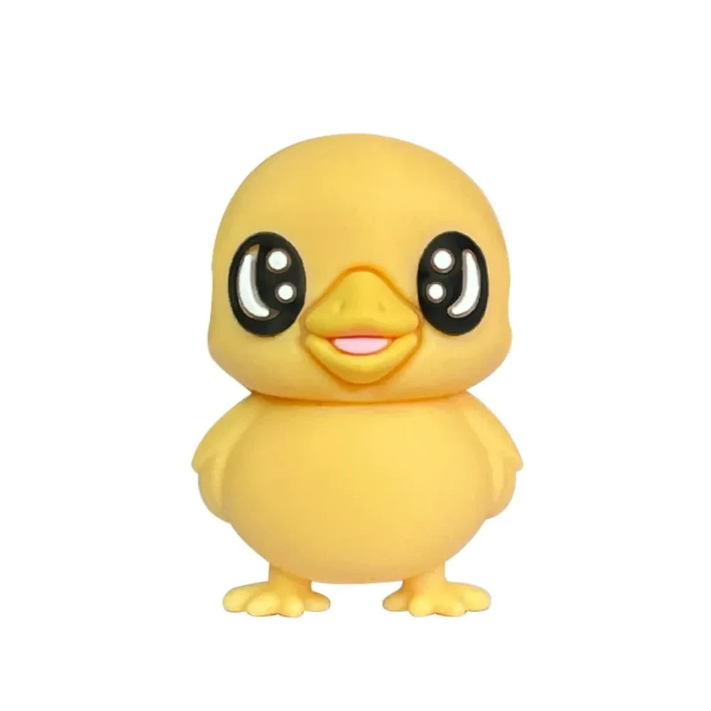 3D Duck Silicone Focal Beads for DIY Keychains Bracelet Pens