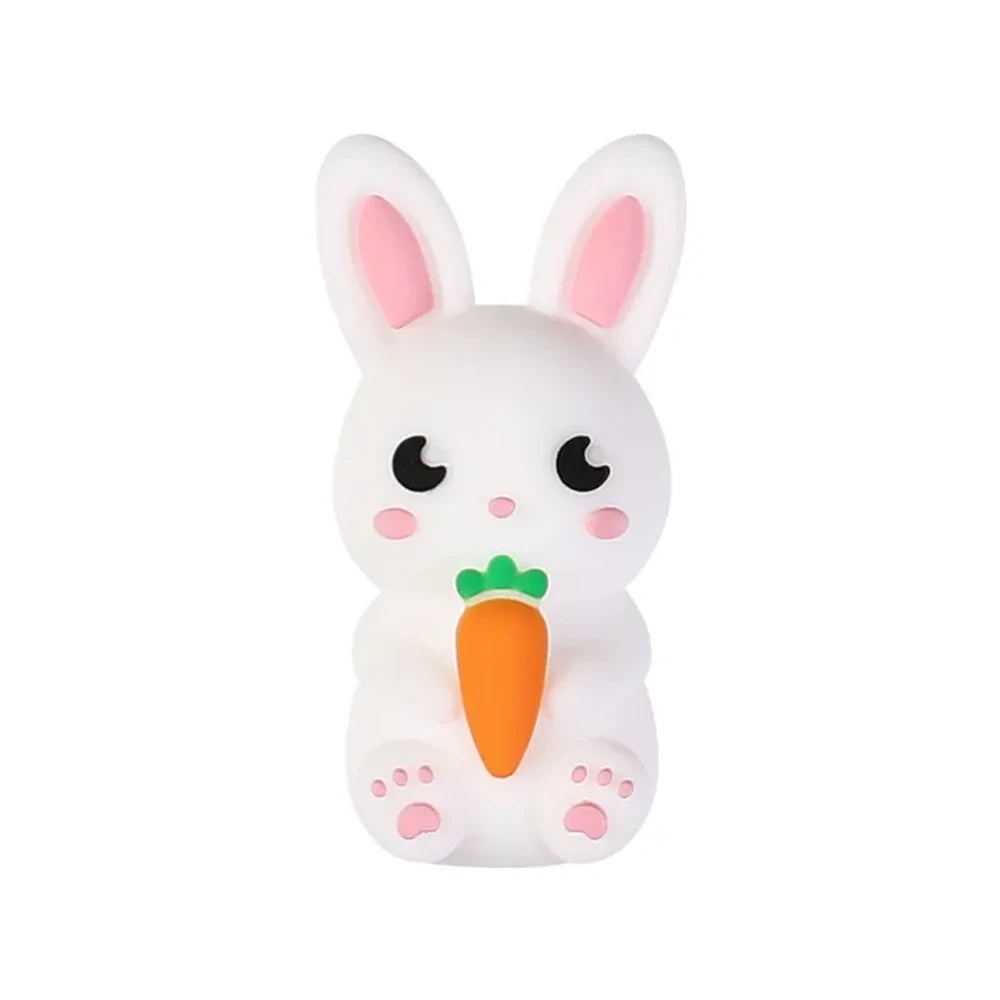 3D Easter Cute Bunny Silicone Focal Beads for Pens Keychains