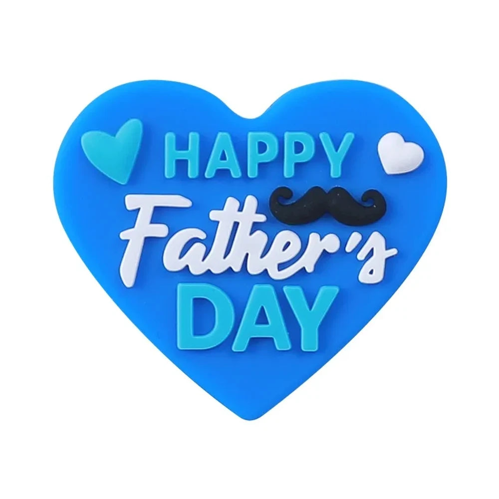 3D Father's Day Silicone Focal Beads for DIY Pens Bracelet