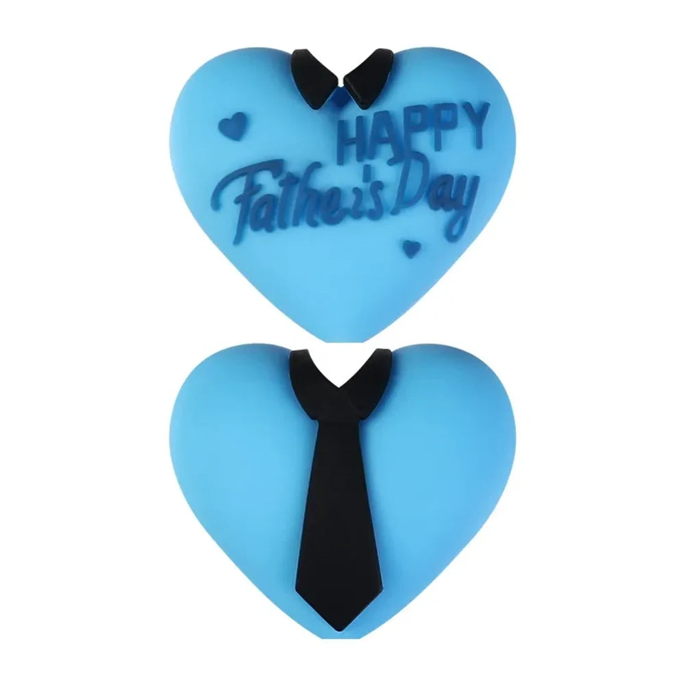3D Father's Day Silicone Focal Beads for DIY Pens Keychains