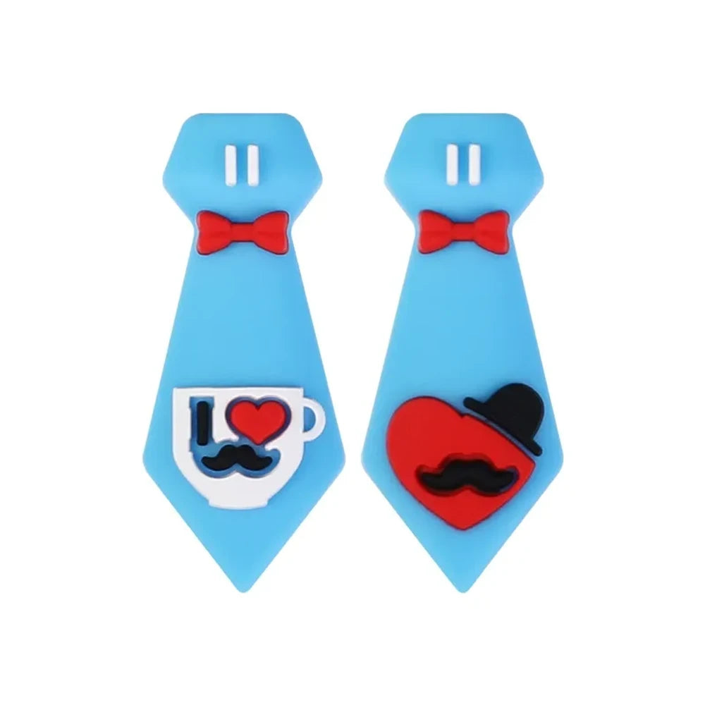 3D Father's Day Silicone Focal Beads for DIY Pens Keychains