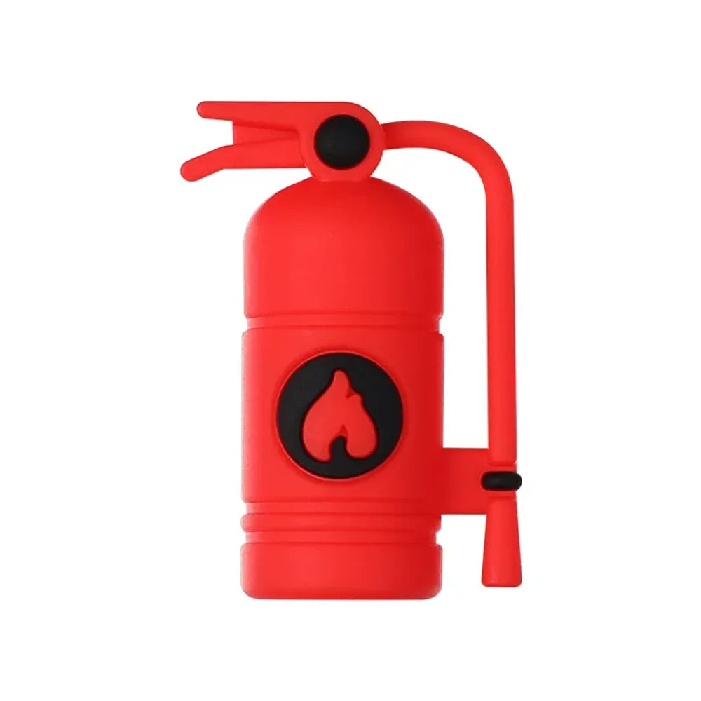 3D Fire Extinguisher Silicone Focal Beads for DIY Pens Keychains