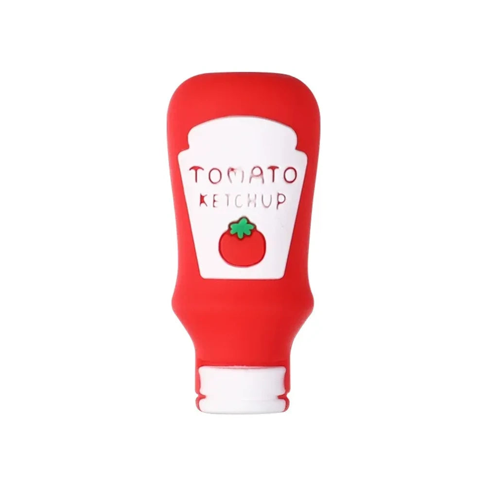 3D Food Bottle Silicone Focal Beads for DIY Pens Keychains