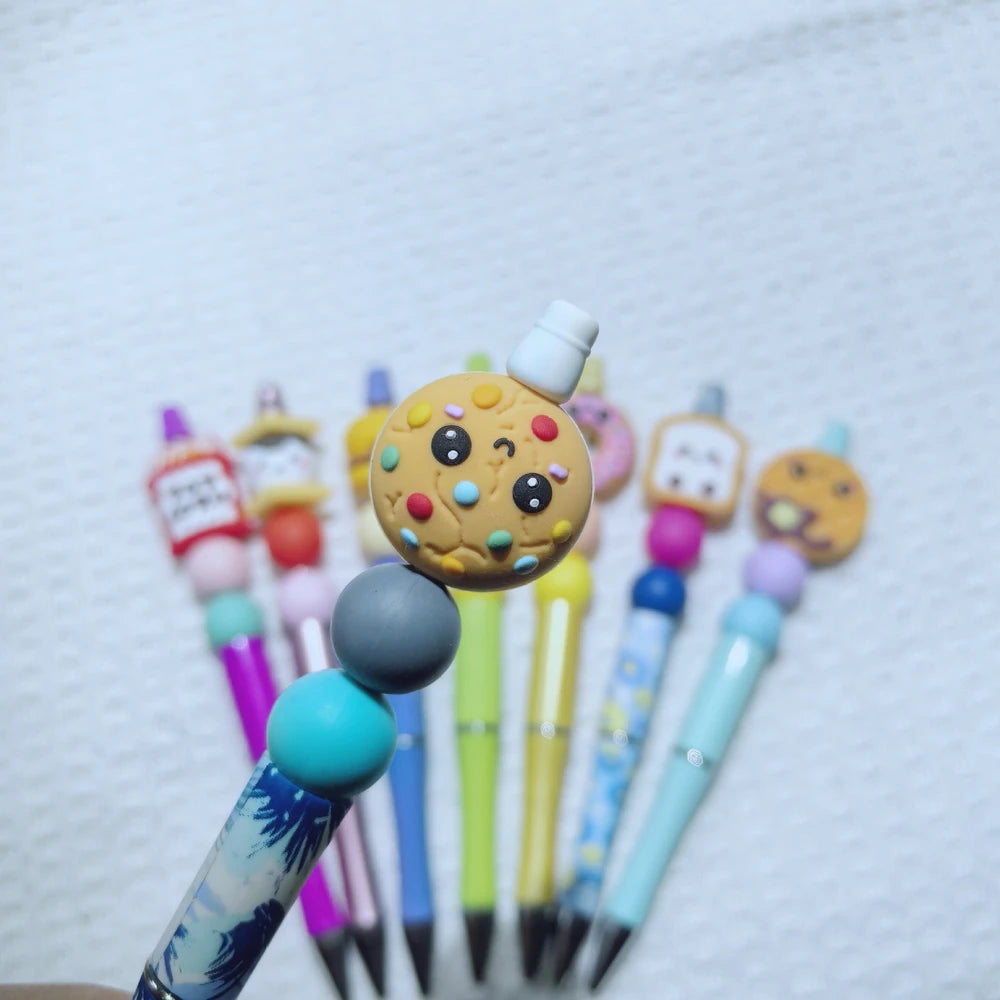3D Food Silicone Focal Beads for DIY Pens Keychains