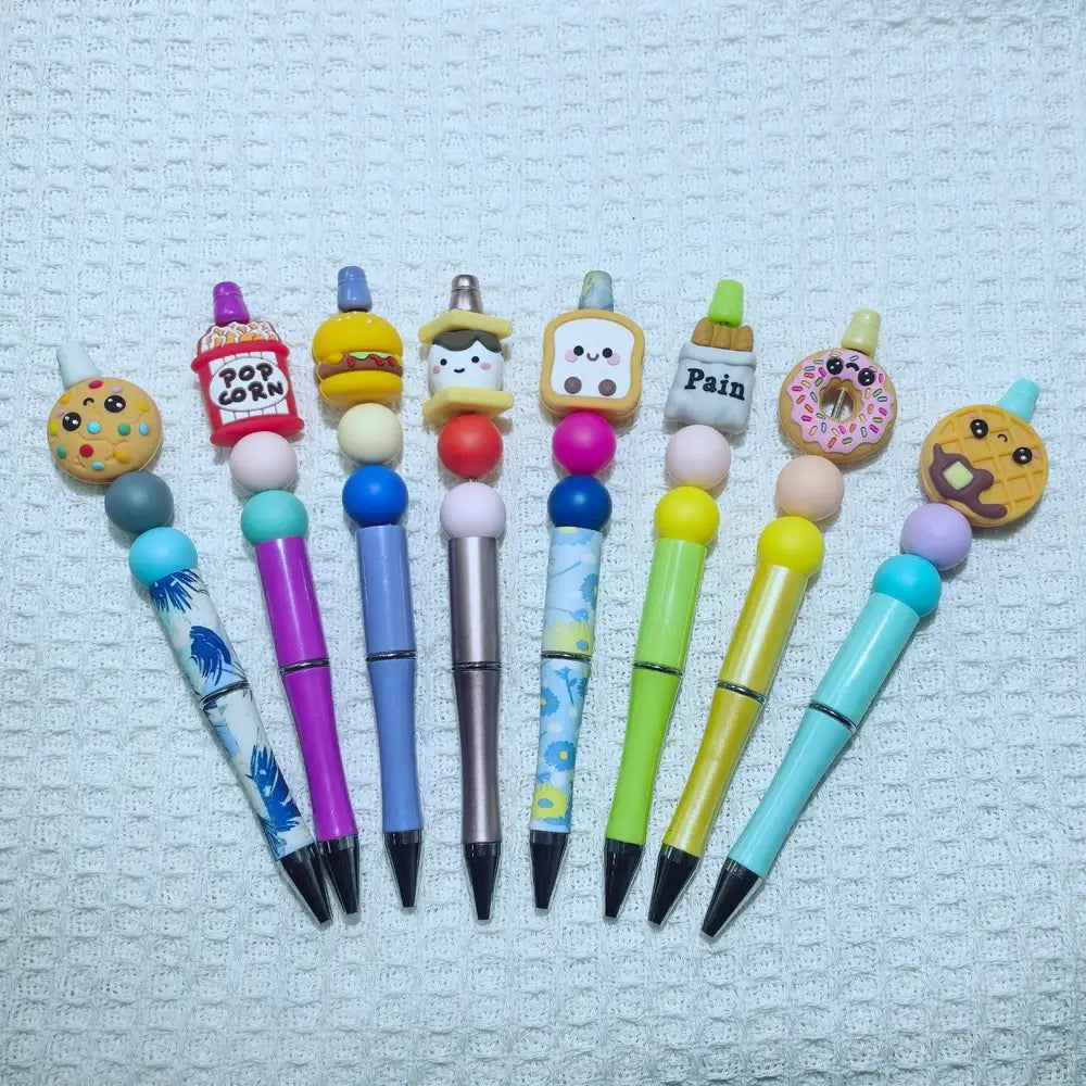 3D Food Silicone Focal Beads for DIY Pens Keychains