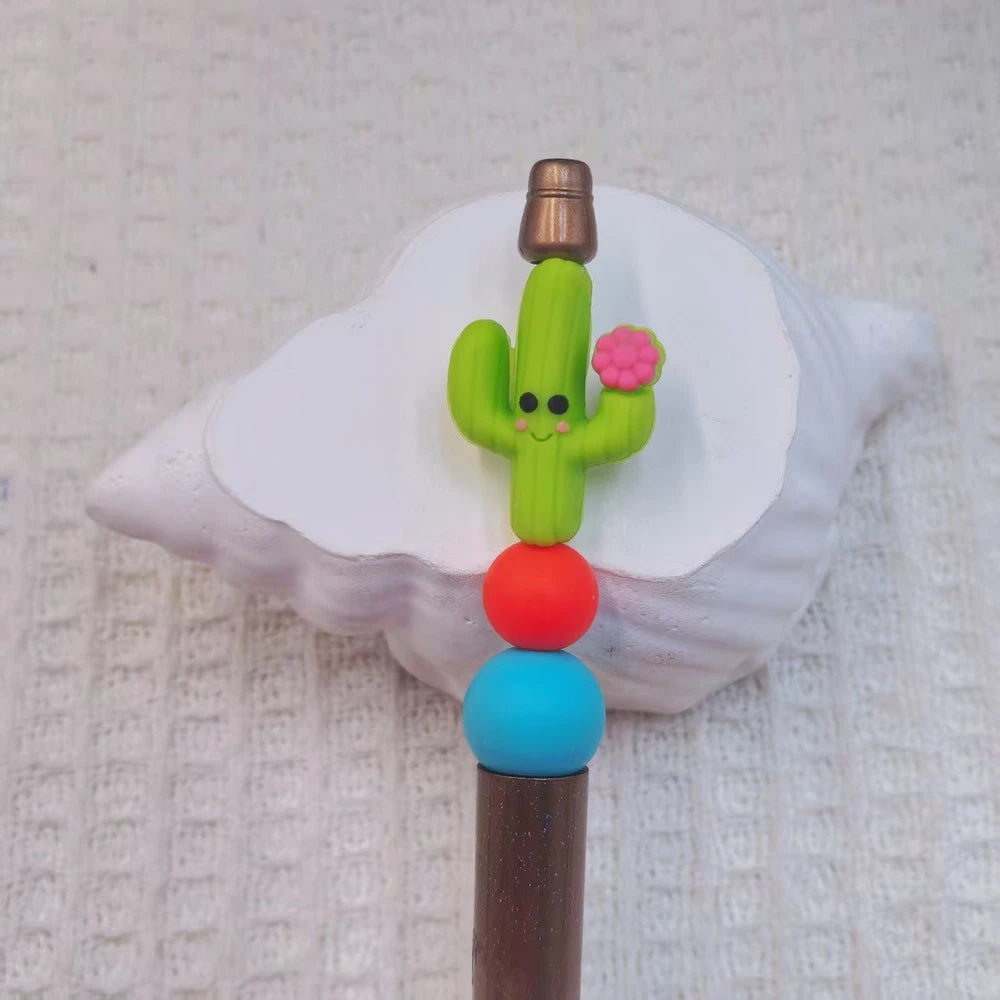 3D Fruit Plants Silicone Focal Beads for DIY Pens Bracelet Keychains