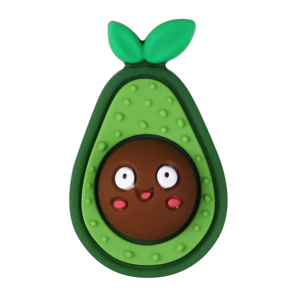 3D Fruit Silicone Focal Beads for DIY Keychains