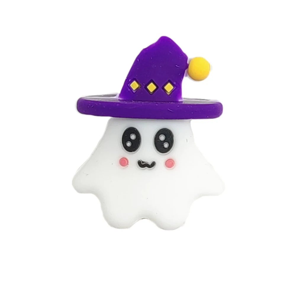 3D Ghost Silicone Focal Beads for DIY Keychains Bracelet Pens
