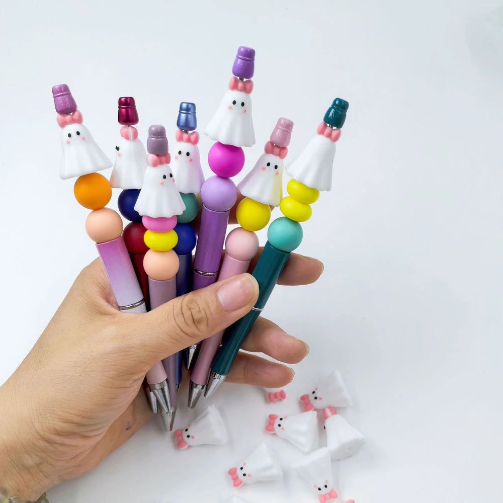 3D Ghost Silicone Focal Beads for DIY Pens Keychain