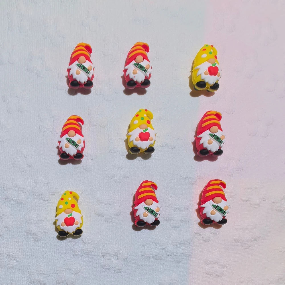 3D Gnome Silicone Focal Beads for DIY Pens Keychain