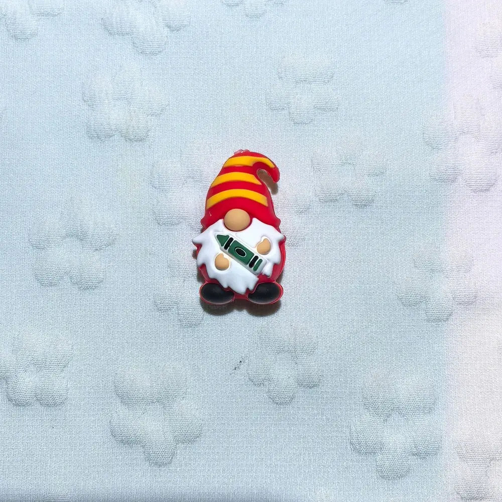 3D Gnome Silicone Focal Beads for DIY Pens Keychain