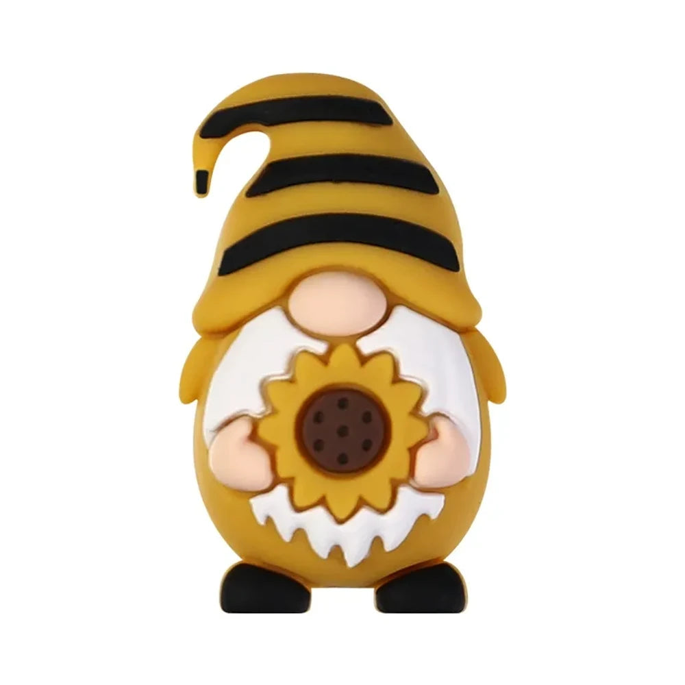 3D Gnome Silicone Focal Beads for DIY Pens Keychains