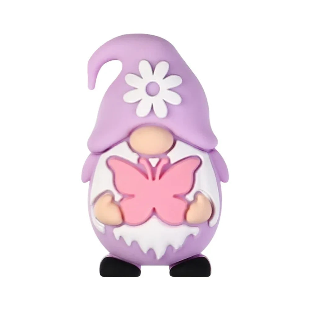 3D Gnome Silicone Focal Beads for DIY Pens Keychains