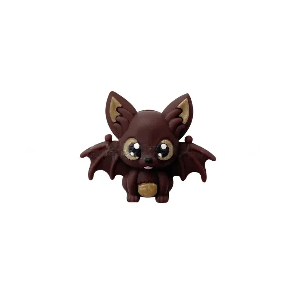 3D Halloween Bat Silicone Focal Beads for DIY Keychains Bracelet Pens