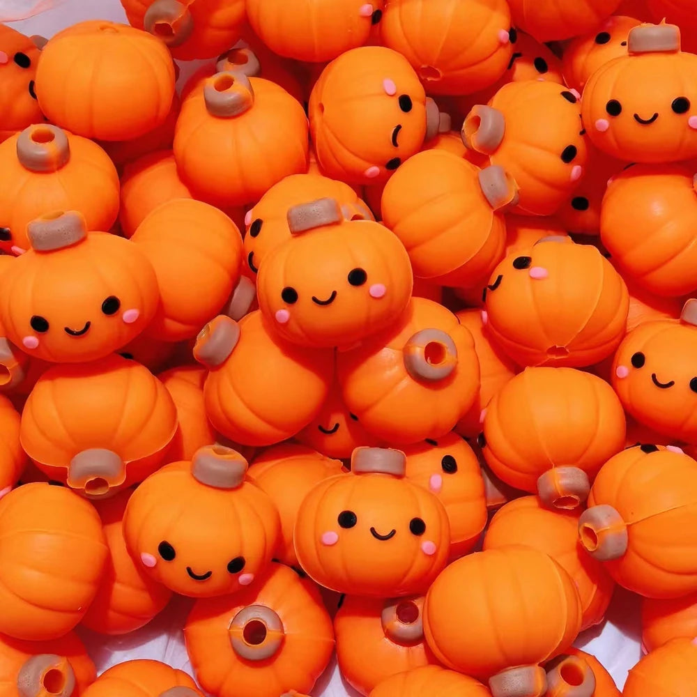 3D Halloween Series Silicone Focal Beads for DIY Pens Bracelet Keychains