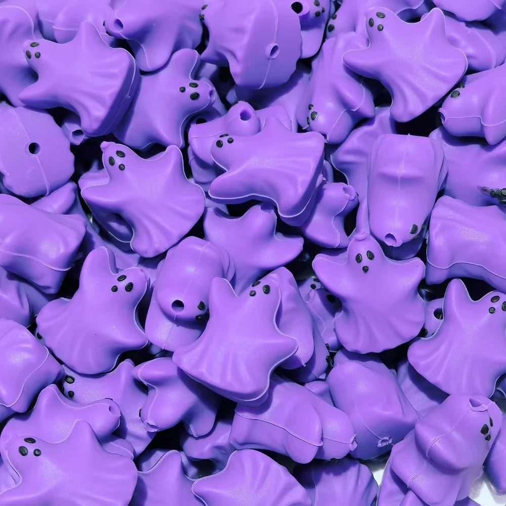 3D Halloween Series Silicone Focal Beads for DIY Pens Bracelet Keychains