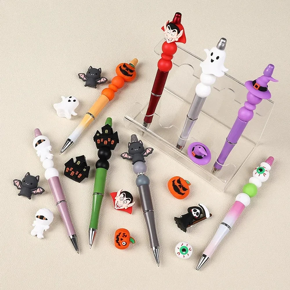 3D Halloween Silicone Focal Beads for DIY Pens Keychains