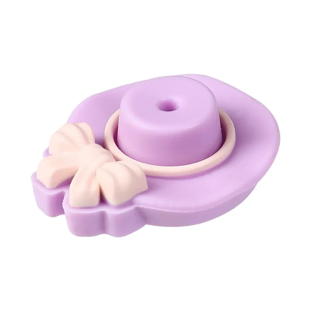3D Hat Silicone Focal Beads for DIY Pens Keychains