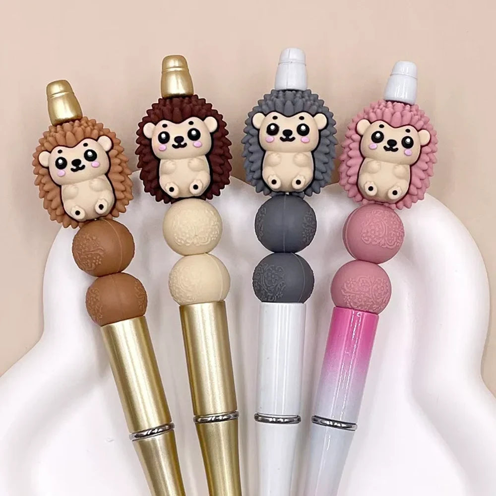 3D Hedgehog Silicone Focal Beads for DIY Keychains Bracelet Pens
