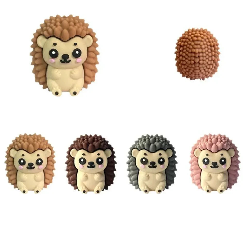 3D Hedgehog Silicone Focal Beads for DIY Keychains Bracelet Pens