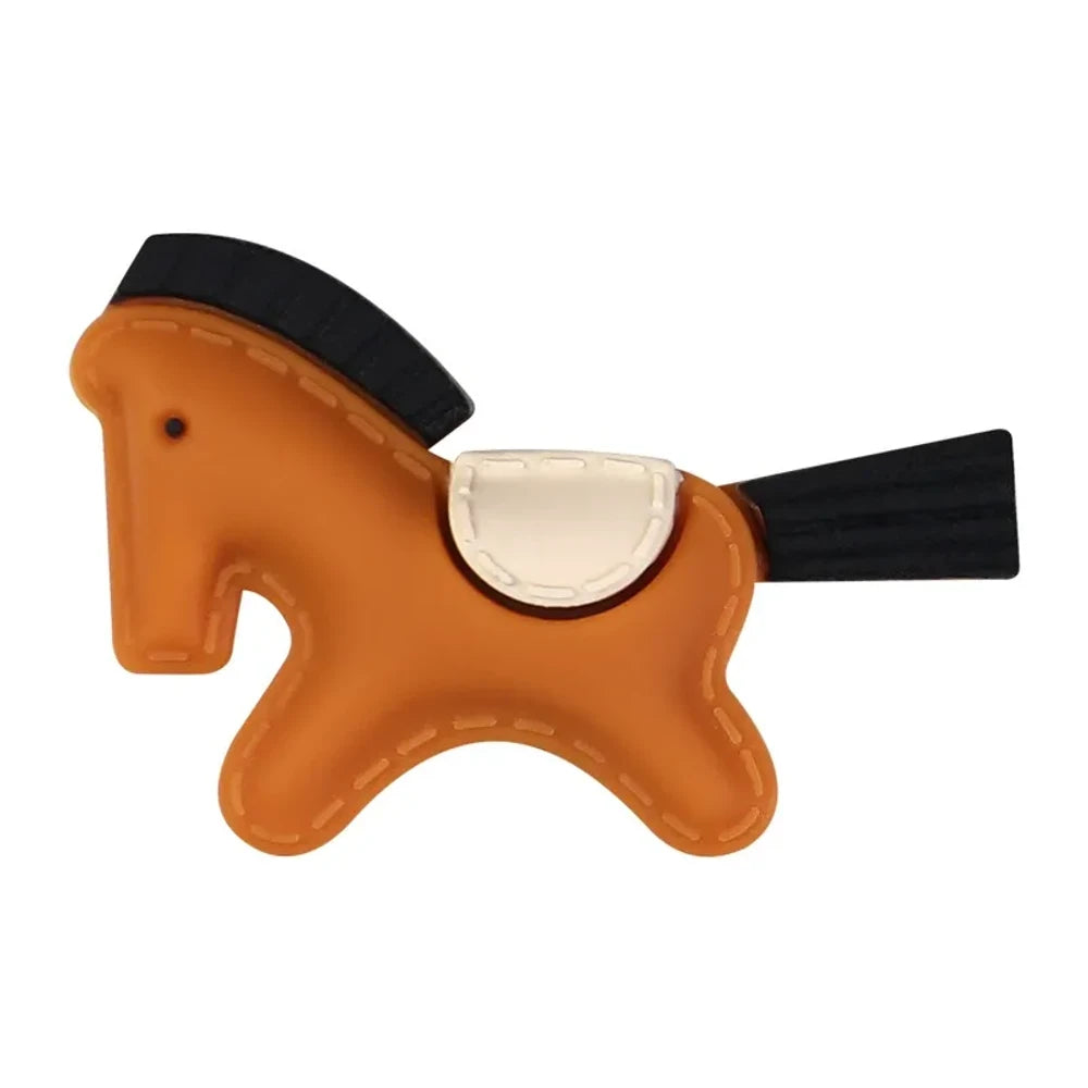 3D Horse Silicone Focal Beads for DIY Pens Keychains Bracelet