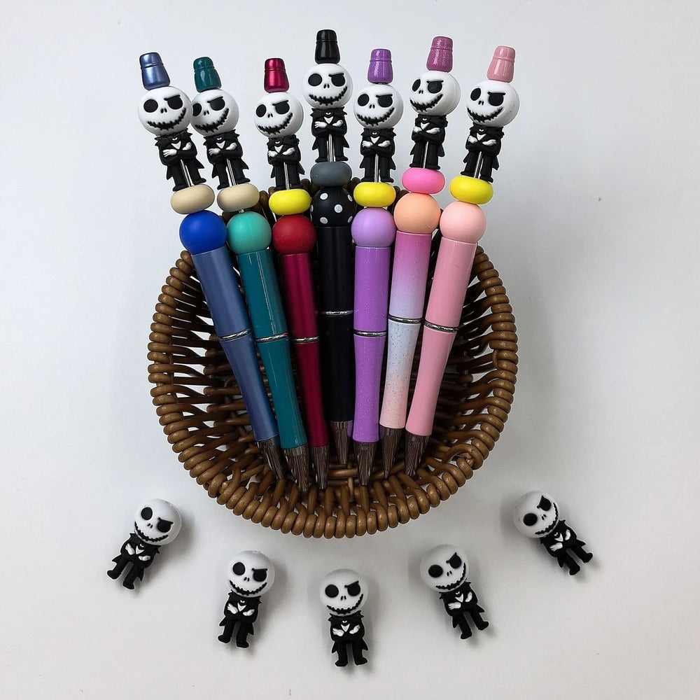 3D Jack Silicone Focal Beads for DIY Pens Keychain