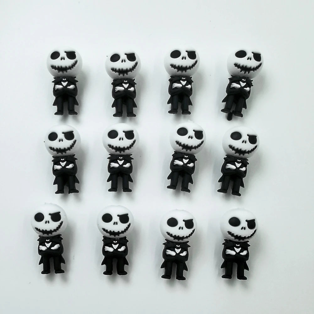 3D Jack Silicone Focal Beads for DIY Pens Keychain