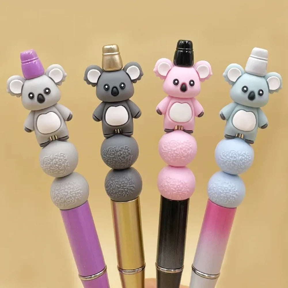 3D Koala Silicone Focal Beads for DIY Keychains Bracelet Pens