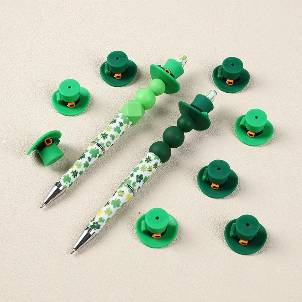 3D Lucky Hat Silicone Focal Beads for DIY Pens Keychains
