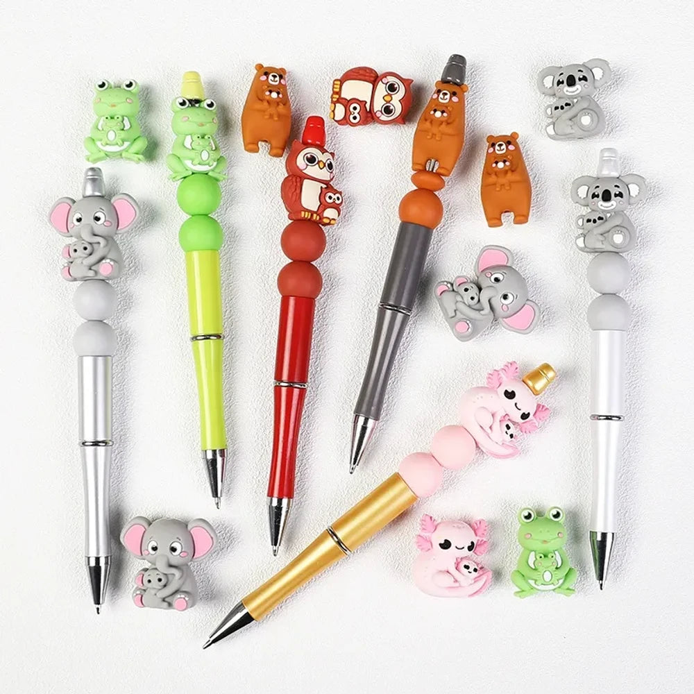 3D Mother's Day Silicone Focal Beads for DIY Pens Keychains