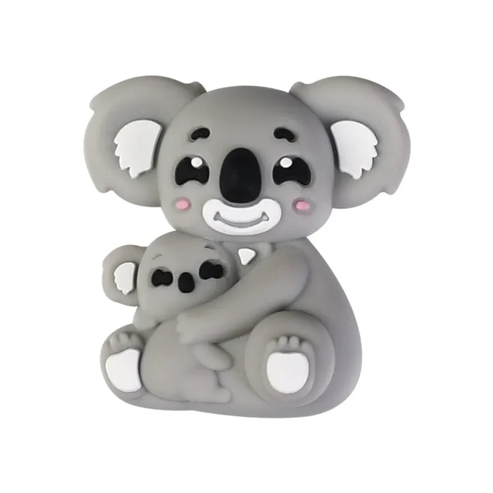 3D Mother's Day Silicone Focal Beads for DIY Pens Keychains