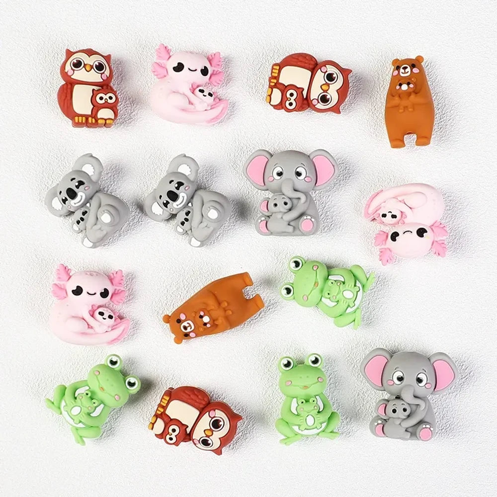 3D Mother's Day Silicone Focal Beads for DIY Pens Keychains