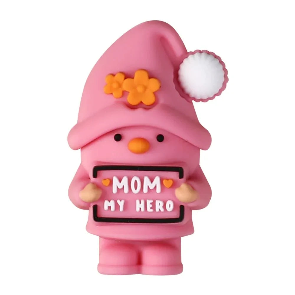 3D Mother's Day Silicone Focal Beads for DIY Pens Keychains