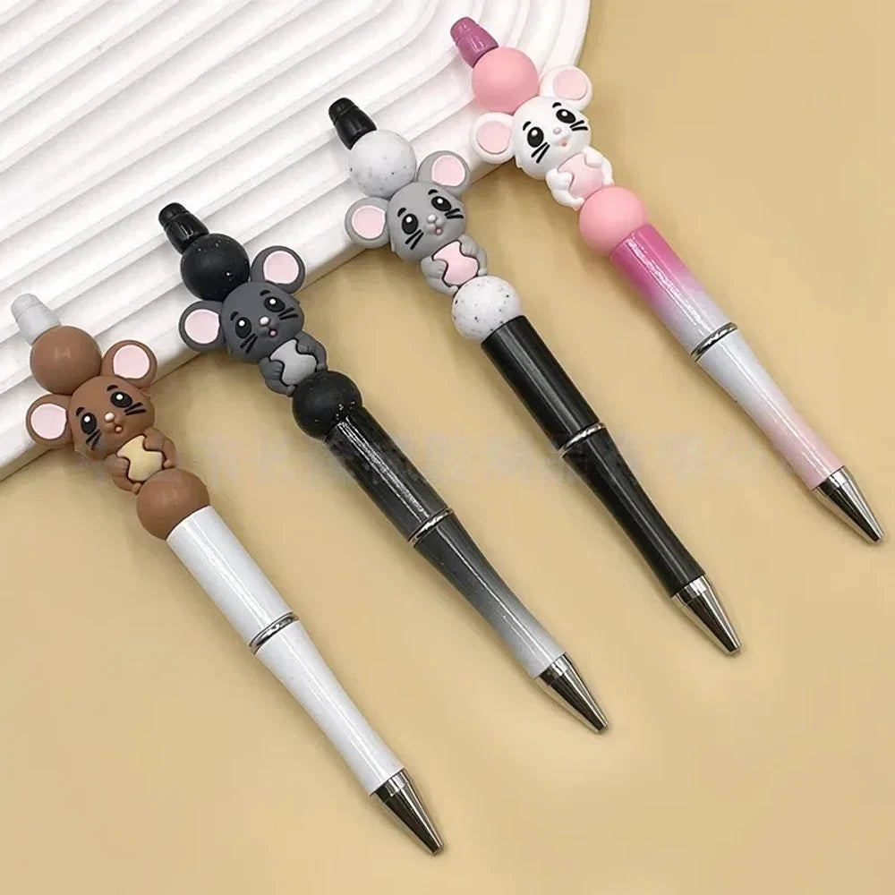 3D Mouse Silicone Focal Beads for DIY Keychains Bracelet Pens