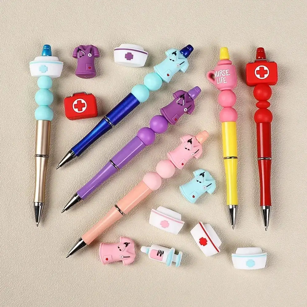 3D Nurse Series Silicone Focal Beads for DIY Pens Bracelet