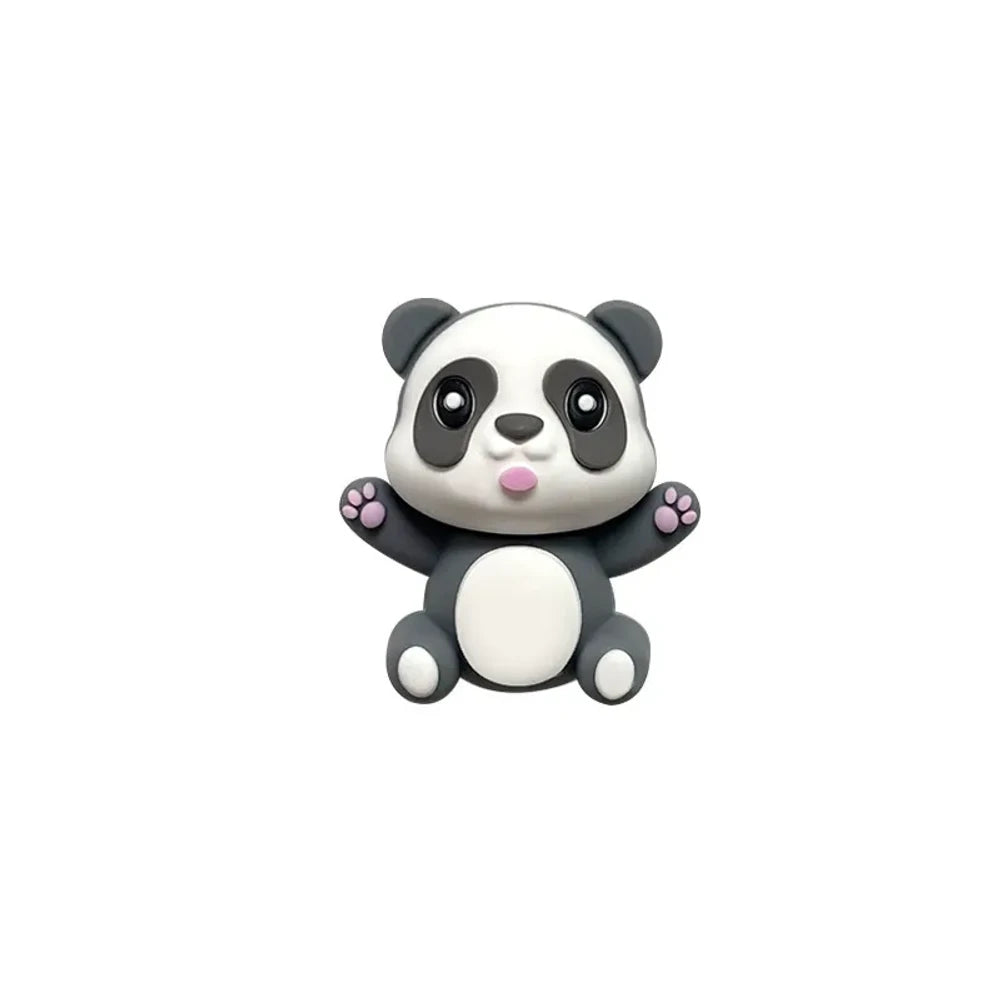 3D Panda Silicone Focal Beads for DIY Keychains Bracelet Pens