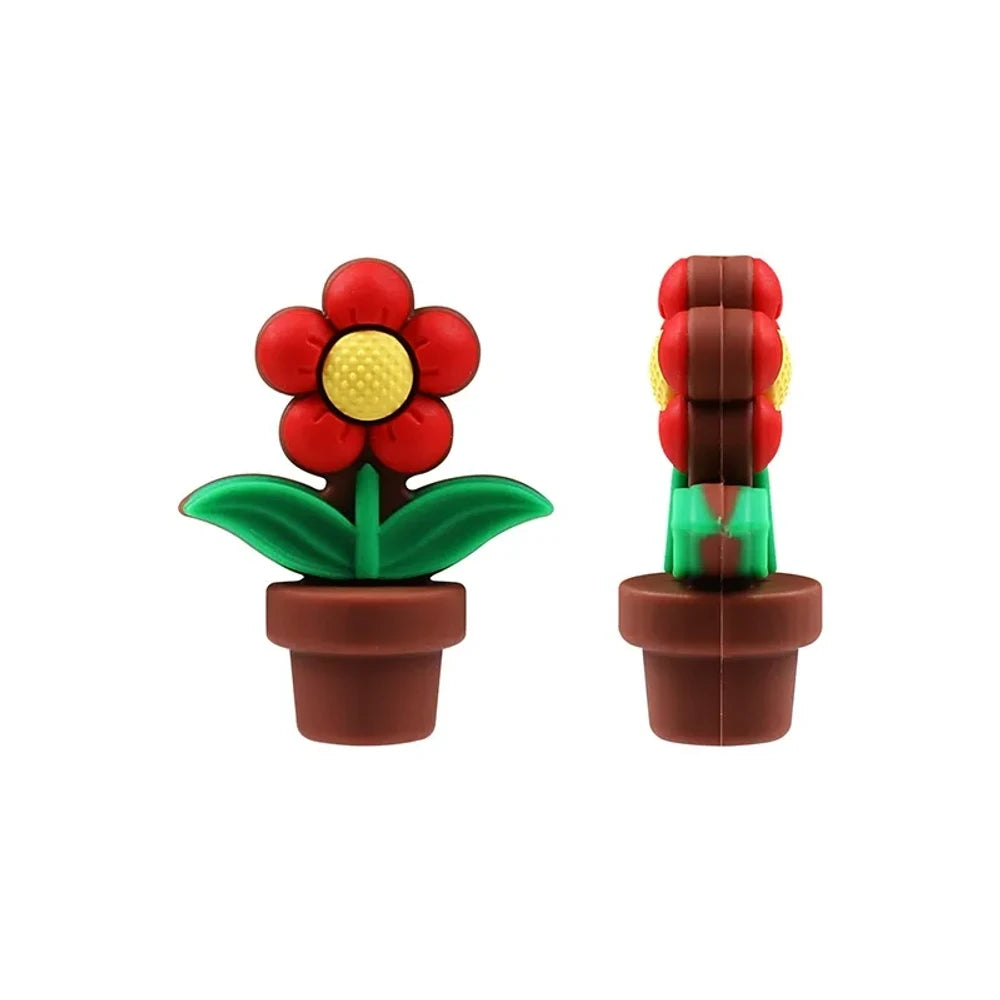 3D Plants Silicone Focal Beads for DIY Pens Keychains