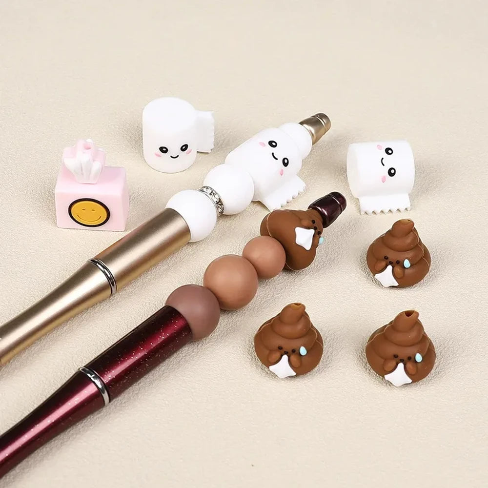 3D Playful Silicone Focal Beads for DIY Pens Bracelet