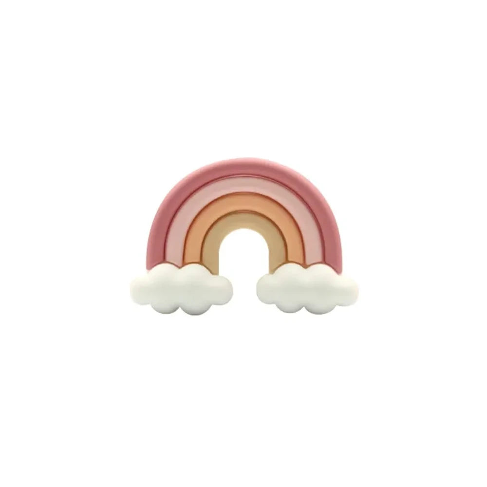 3D Rainbow Silicone Focal Beads for DIY Keychains Bracelet Pens