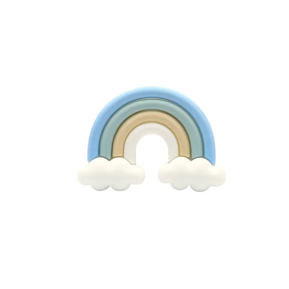 3D Rainbow Silicone Focal Beads for DIY Keychains Bracelet Pens