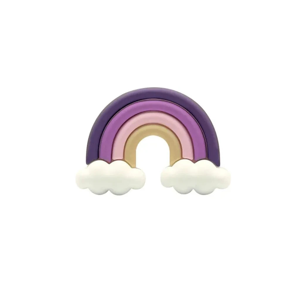 3D Rainbow Silicone Focal Beads for DIY Keychains Bracelet Pens