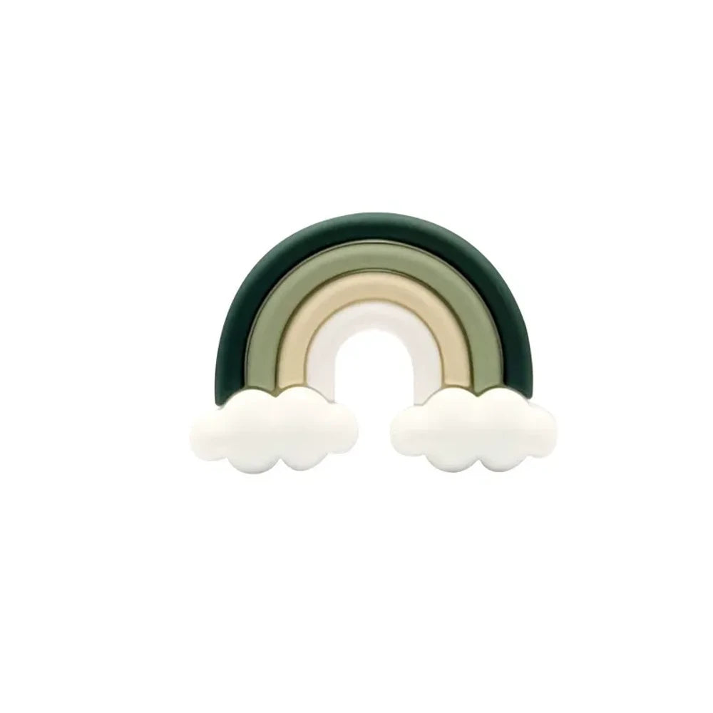 3D Rainbow Silicone Focal Beads for DIY Keychains Bracelet Pens