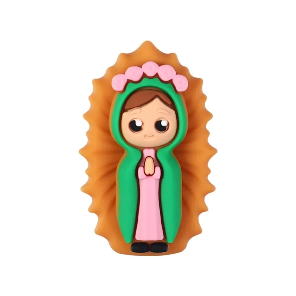 3D Religious Figures of Easter Silicone Focal Beads for DIY Pens Keychains